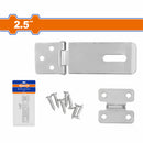 Aldaba portacandado 2.5" Espesor: 26mm x 1.4mm. Incluye 7 sujetadores.