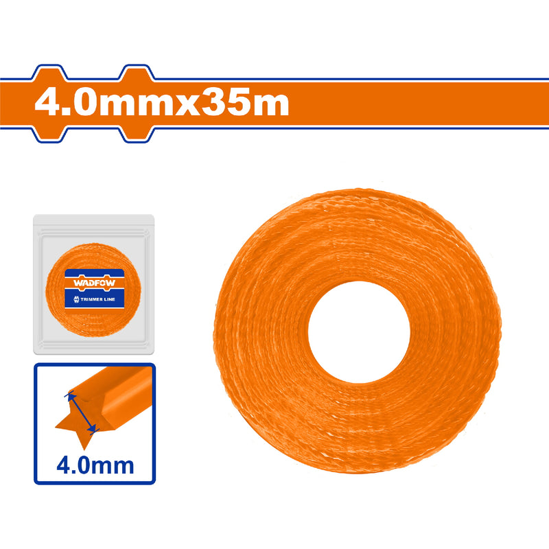 Nylon Estrella Para Desmalezadora (Guira). 4.0mm.x35m.