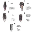 Fresa Vastago (3Mm) Y Cabeza De (6 Mm ) Sizetungsten Steel-For Grinder Drill. (Set De 10 Piezas)