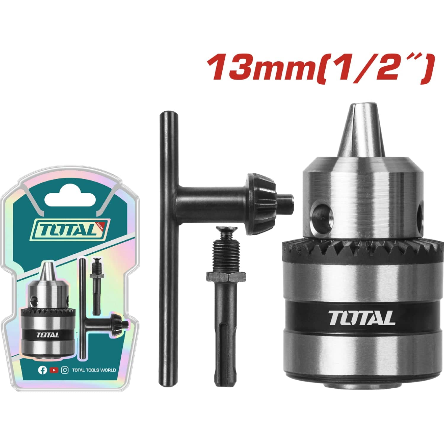 (Juego) Mandril Para 13 Mm Con Adaptadr SDS 1/2"-20UN