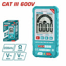 Multímetro digital TOTAL SMART 600V Función (AC/DC voltaje, resistencia y frecuencia)