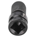 Adaptador De Llave De Dado Hexagonal De ½” A ¼” Color Negro. Convertidor De Hexagonal A Impacto. Socket