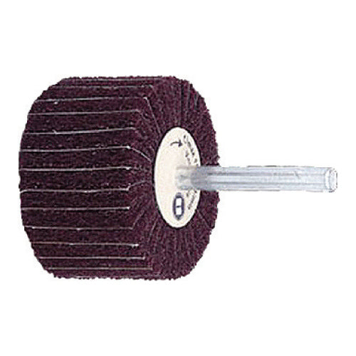 Flap wheel combinado nylon rojo medio con lija 240# con eje de 1/4" 60x40 mm.