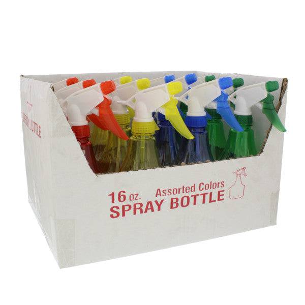 (1 Pza) Botella Atomizador Spray De 16 Oz. (Color Variado)