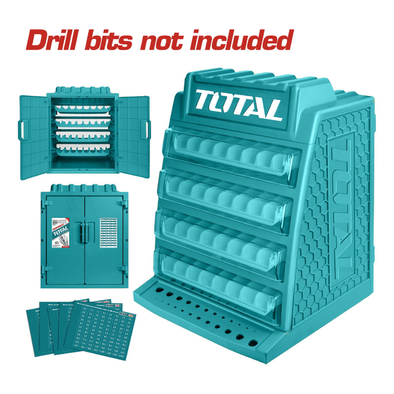 Vitrina de Presentación para Brocas. Dimensiones 340mm x 320mm x 430mm.