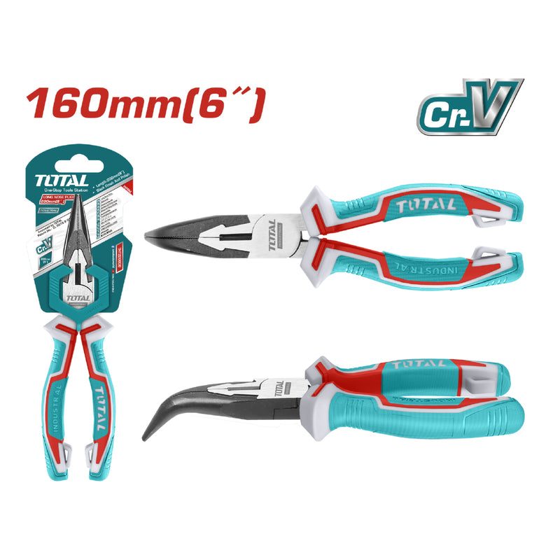 Alicates de punta doblada 6"/160mm Cr-V.