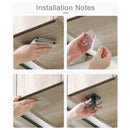 Gancho organizador de cocina para almacenamiento, giratorio con adhesivo.