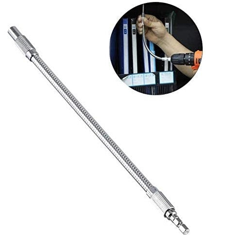 Extensión flexible metálica para taladro. Tamaño 20cm