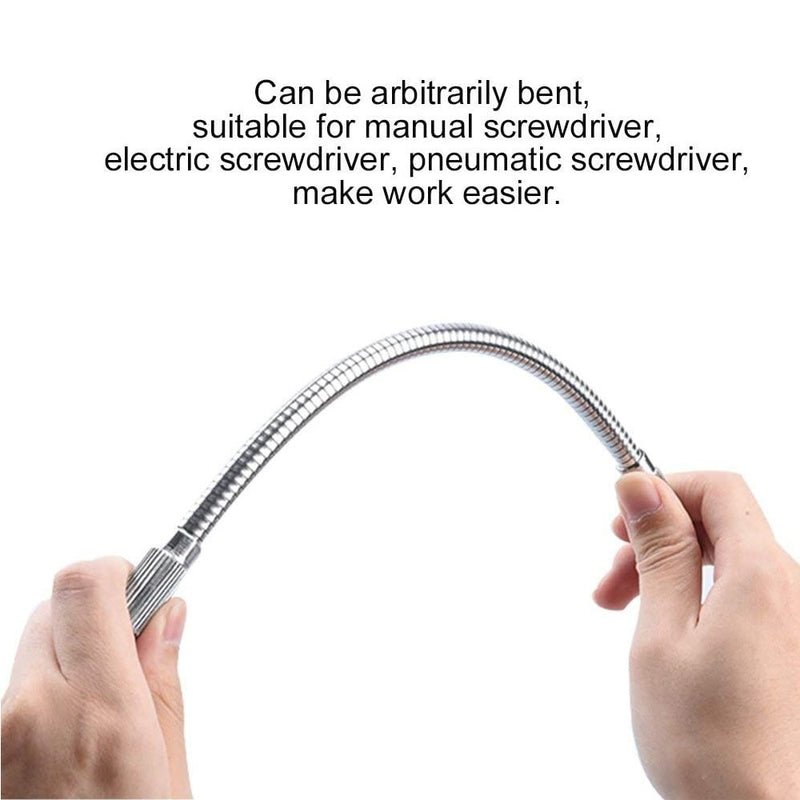 Extensión flexible metálica para taladro. Tamaño 20cm