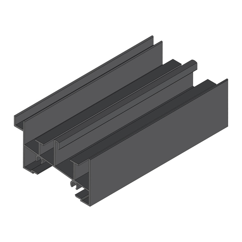 Marco Inferior Ventana VC mosquitero. Espesor 1.27 mm Largo 5.85 mts. Acabado Anod Negro VC122