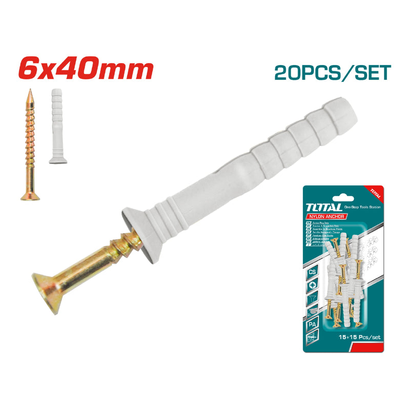 (20 unidades) Juego de Tacos de anclaje.