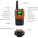 Radios walkie talkies de 2 vías y 22 canales. Color Negro. (Se vende en par)