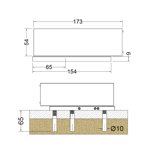 Bisagra hidraulica poseidon Vidrios de 8 a 12mm Peso max 100Kg Certif. 6 meses garantia.