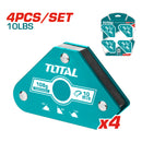 Ángulos de soldadura magnética Juego de 4 escuadras