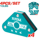 Ángulos de soldadura magnética Juego de 4 escuadras