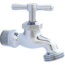 Llave de jardín cromada 1/2" con rosca para manguera