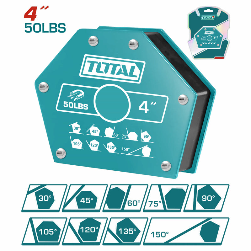 Escuadra de Soldadura magnética 4" multiangulo