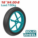 Rueda Solida Compacta para Carretillas de 130 Kg. De 16" X 4.00-8.