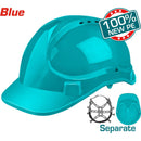 Casco De Seguridad Color Azul Verdoso. 8 Puntos De Suspension. Ajustable. Carcasa De PE .