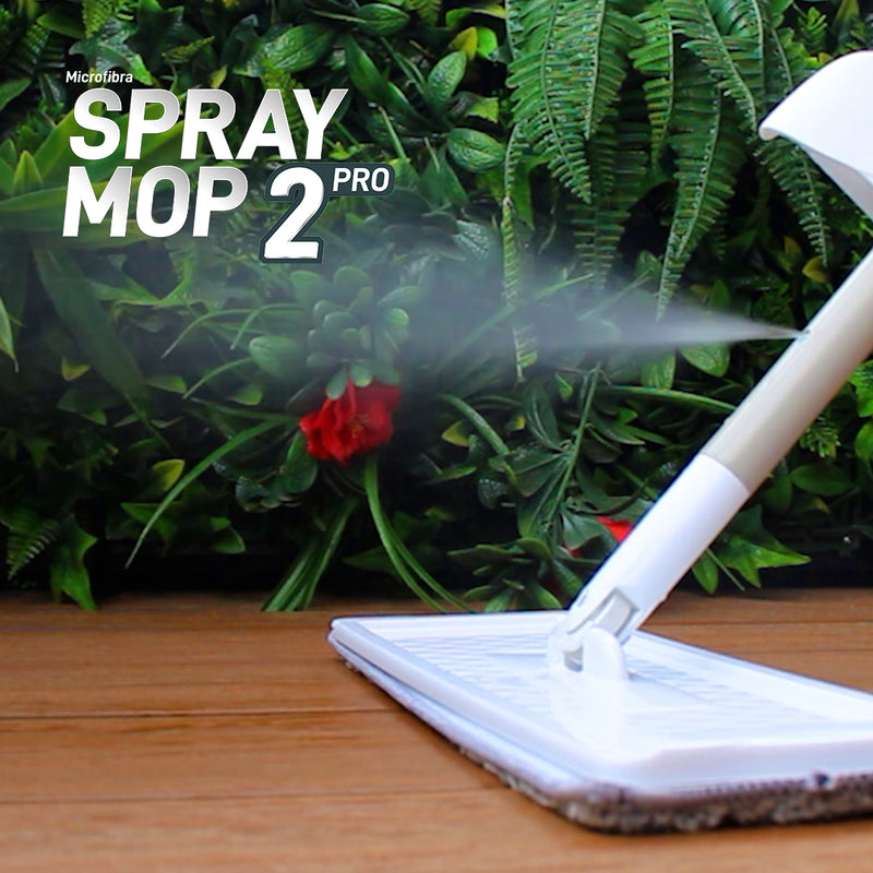 Spray Mop 2 Pro. Trapeador plano con spray y gatillo en el mango.