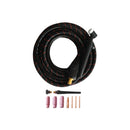 Antorcha TIG WP 17 cabeza flex con valvula (Dinse 35mm). 6 mts.