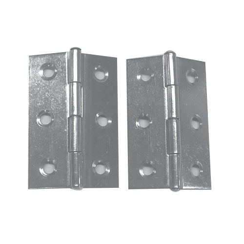 ( Par) bisagra en acero inoxidable con de 50 mm (par).