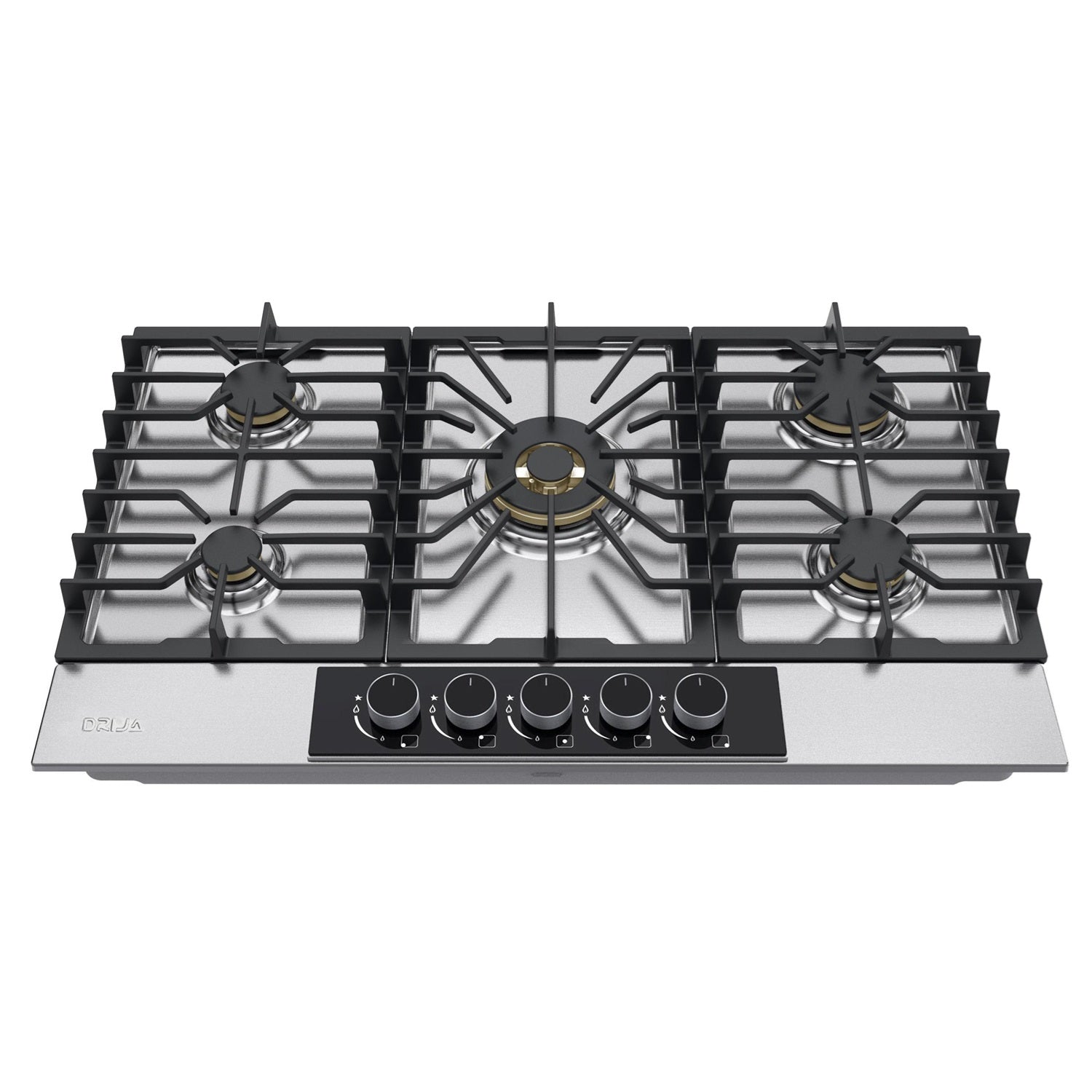 Estufa empotrable a gas Lazio 90. Color Inox.