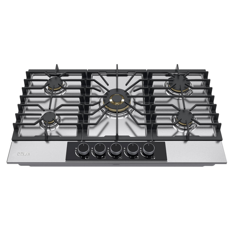 Estufa empotrable a gas Lazio 90. Color Inox.