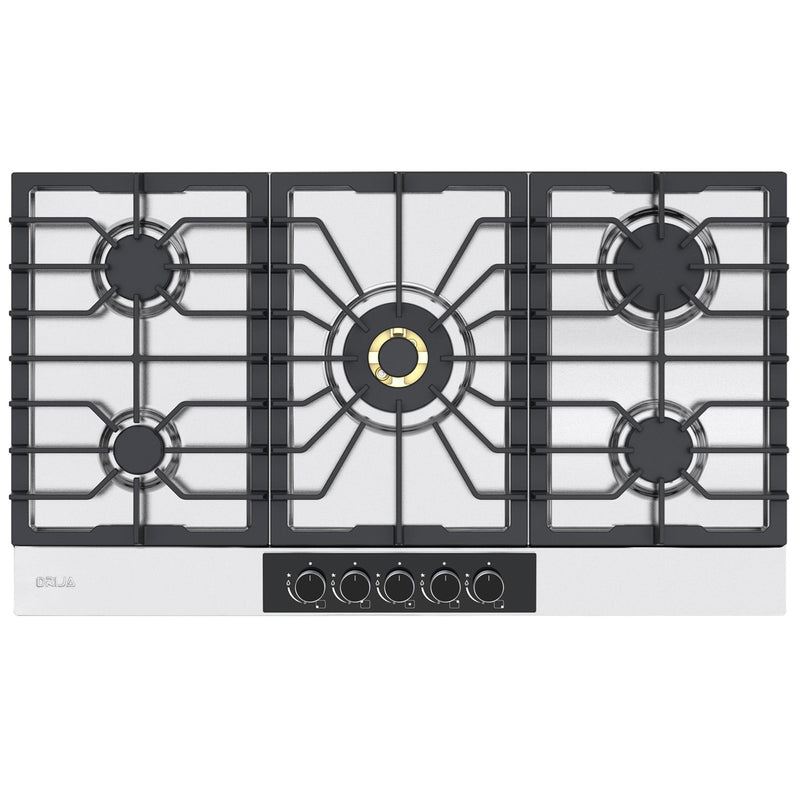 Estufa empotrable a gas Lazio 90. Color Inox.