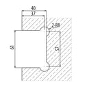 Bisagra de ducha sencilla Aleacion ZAMAC Economica Brillante Vida util 2-3 años