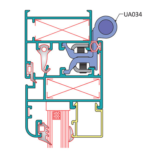 Bisagra para Ventana. Platina de ajuste y tornillos de acero inoxidable.Soporta 100KG y Ancho de 100