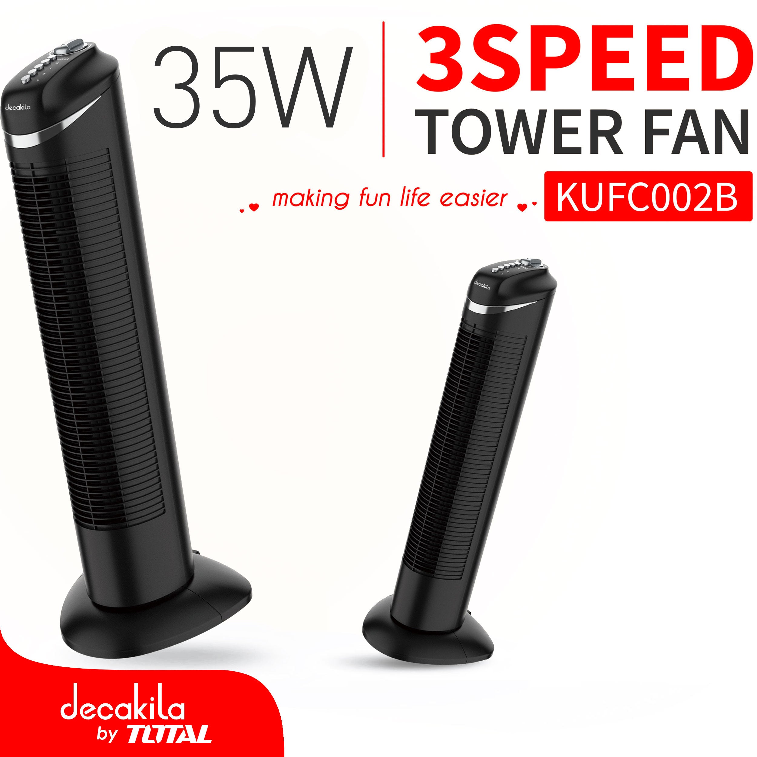 Abanico de torre 745mm alto 35W