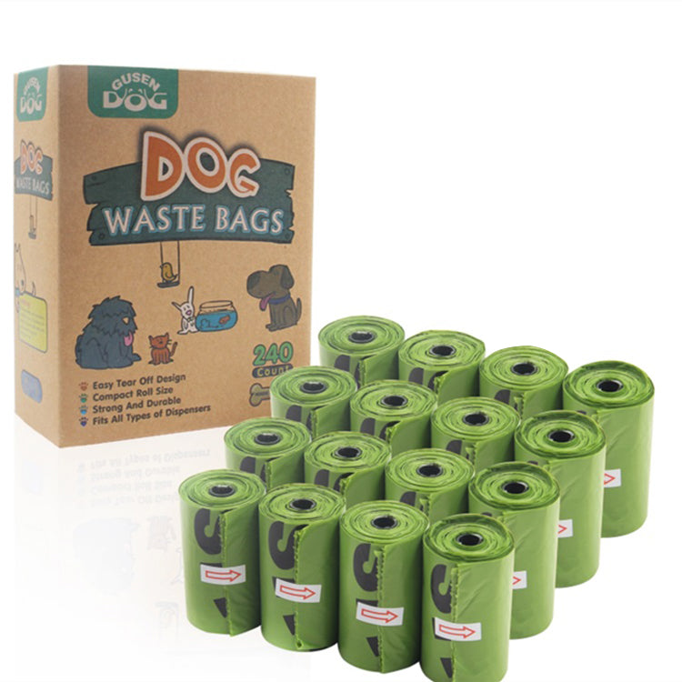 Rollos de Bolsas Biodegradables para mascotas. 18 Rollos por caja. 270 pzas