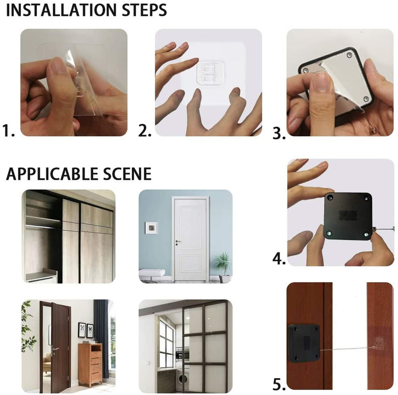 Cierrapuertas de yoyo automático