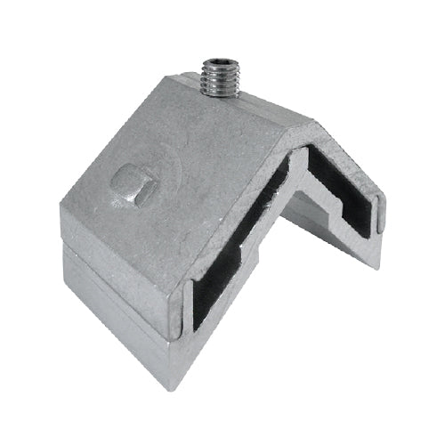 Escuadra de teton fijo de 24.4 x11mm para marco de serie perimetral de 60 mm.