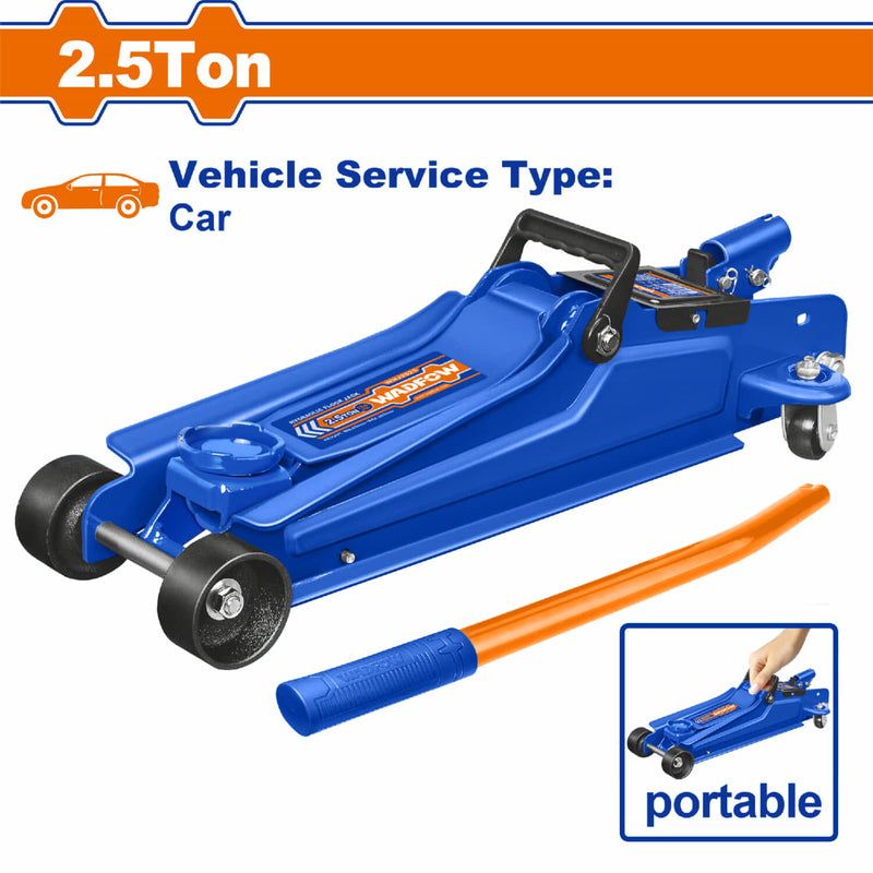 Gato Hidráulico de Piso 2.5 Ton. Altura min:85mm. Alt. Elevación: 380mm.