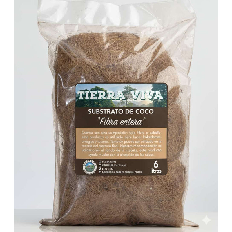 Fibra de coco " Fibra Entera" 6 Litros