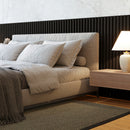 Lámina acanalada decorativa PS Plomo oscuro Matt black 12x120x2900 mm