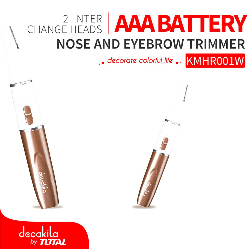 Recortador de vello de nariz y cejas eléctrico