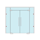 Conector sencillo vidrio muro para fachadas. Acabado Brillante. (se vende por unidad).