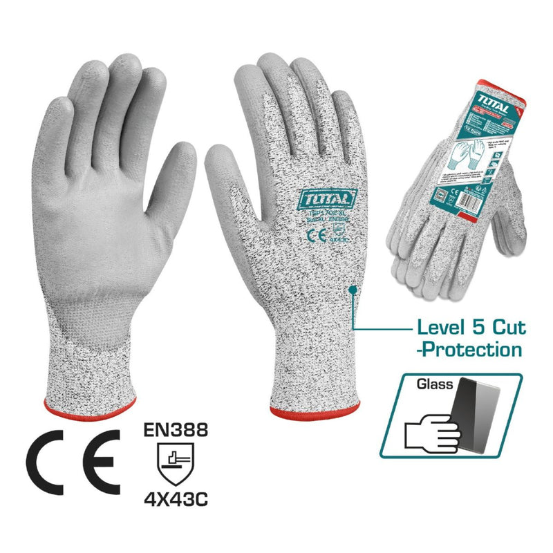 Guantes resistentes a cortes y abrasiones. Talla XL. Antiéstatico. (1 par)