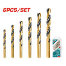 KIT 6 PCS BROCAS HSS PARA METAL 5/64",7/64", 5/32",3/16",7/32",5/16"