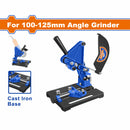 Soporte para amoladora angular 100-125mm Base de hierro fundido. Angulo de ajuste: 0-45º