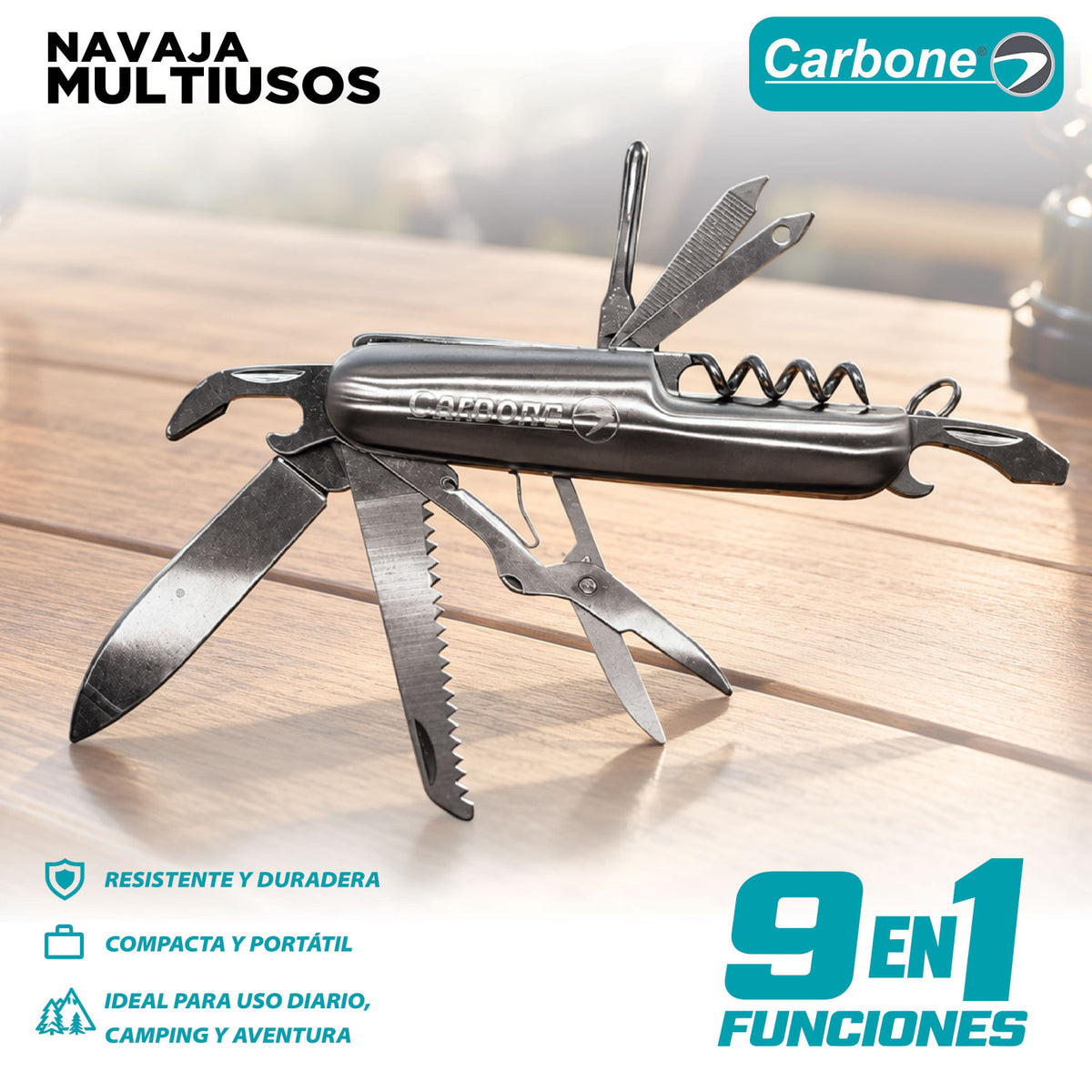 Navaja cuchilla cuchillo multiherramienta Carbone