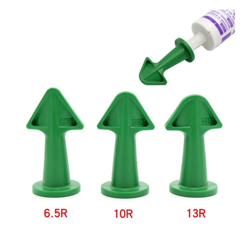 Kit de 1 raspador espatula y 3 Boquillas de silicona para lechada o silicon