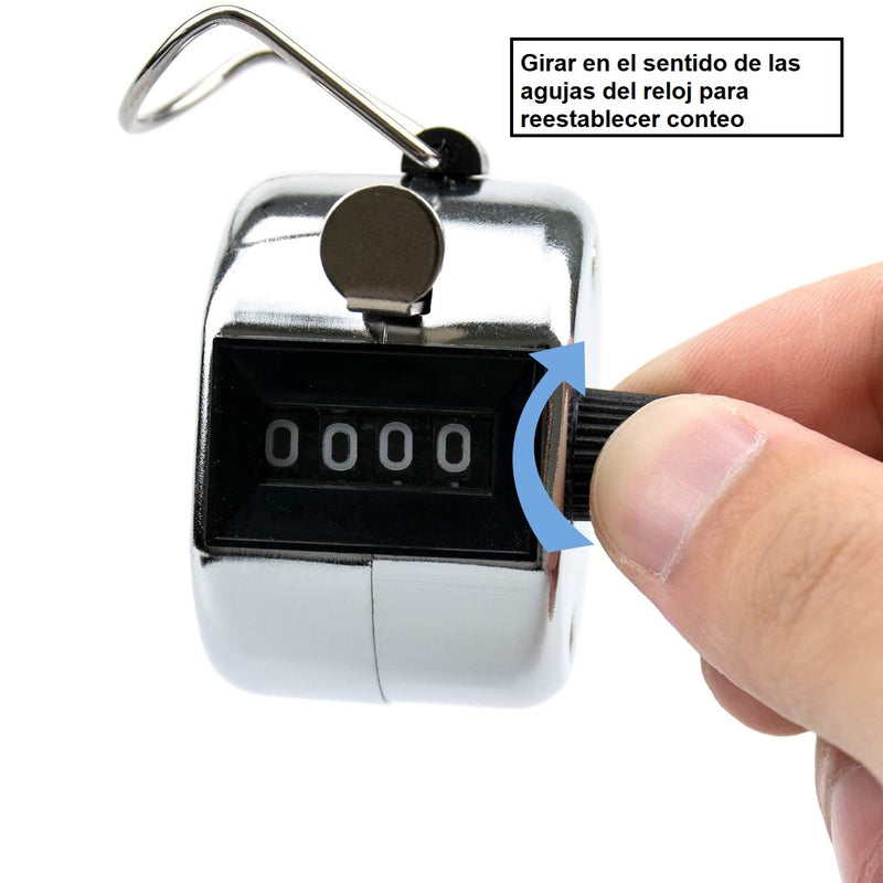 Contador mecánico de vueltas para inventarios y conteos (1 unidad)