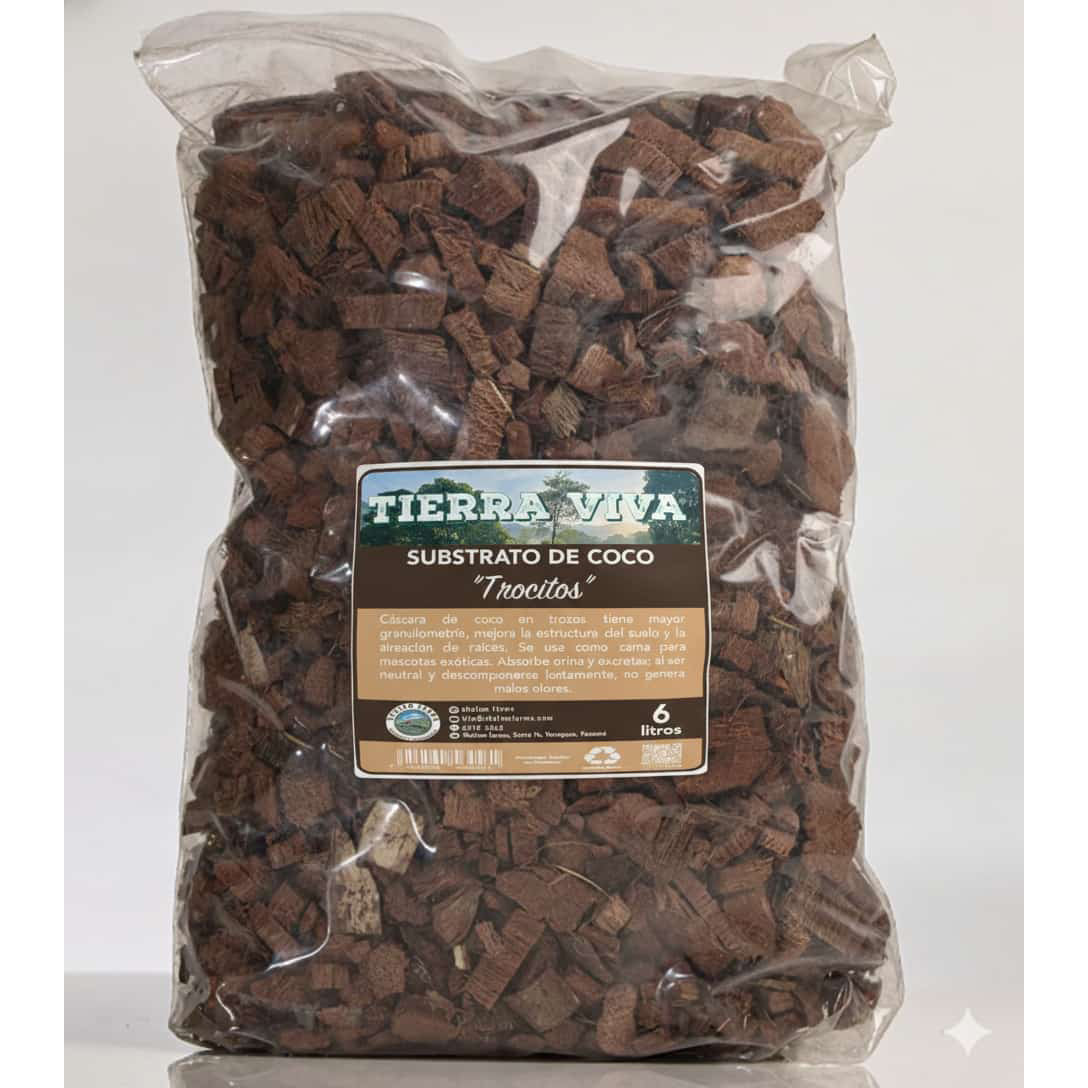 Substrato de coco en "Trocitos" 6 Litros