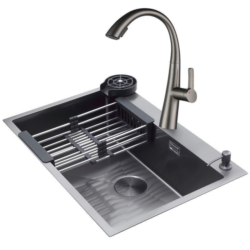 Fregador de acero inoxidable  84.3 cm x 51 cm x 22 cm. Bolonia 84