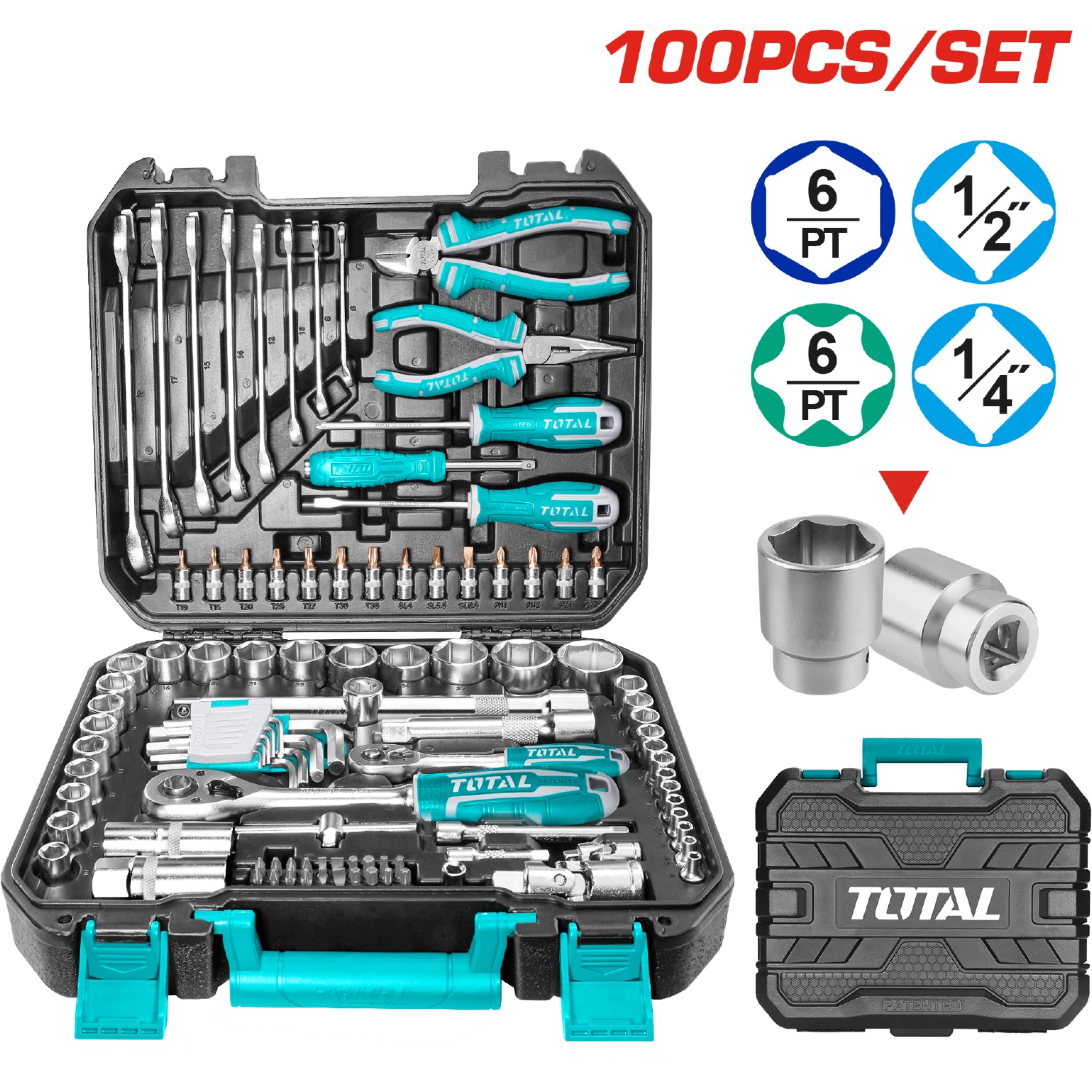 Juegos de herramientas de 100 piezas