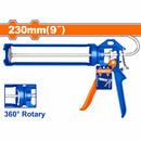 Pistola calafateadora de 9"  Mango de aluminio fuerte. Con función giratoria 360º